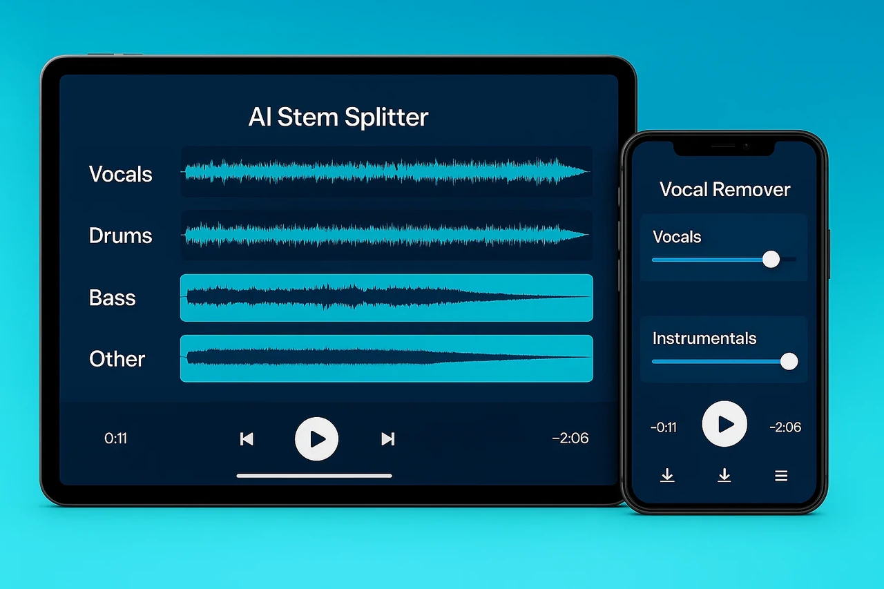 AI Vocal Remover and Stem Splitter