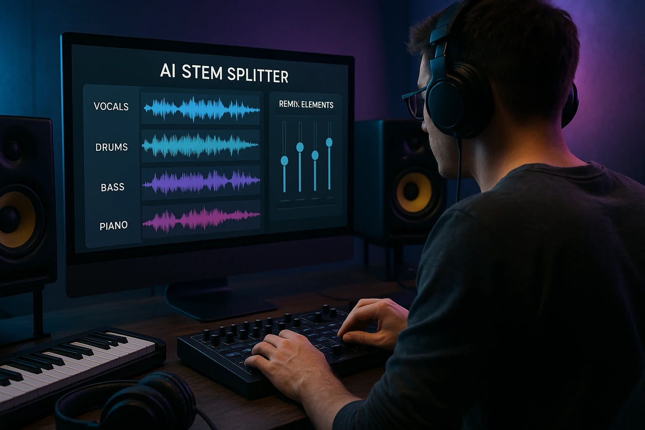 Remix Production with AI Stem Splitter